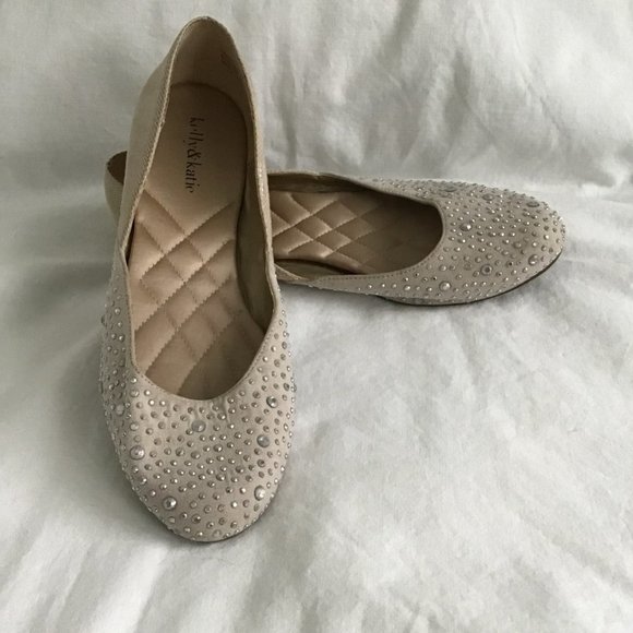 KELLY & Katie Sparkle Toe Ballet Flats - Picture 4 of 8